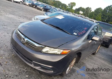 2012 Honda Civic Ex z USA, uszkodzony, nr VIN 19XFB2F82CE334555